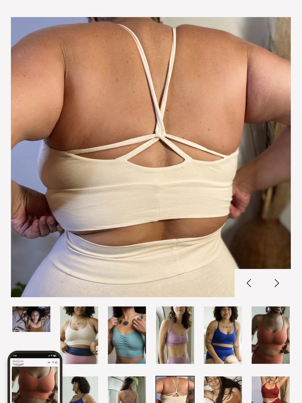 7 Set Una Pluma Strappy Sports Bralette Yoga Bra Multiple Colors